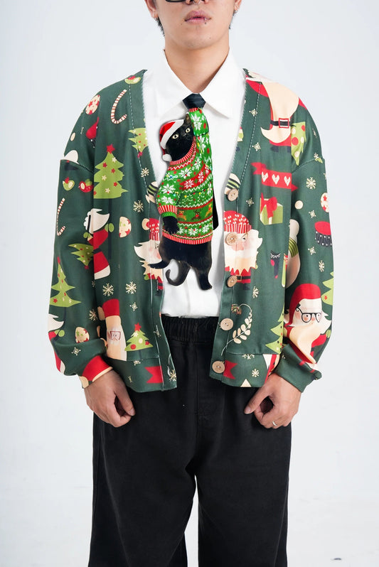 🎄Christmas Novelty Noel Cat-Shaped Tie